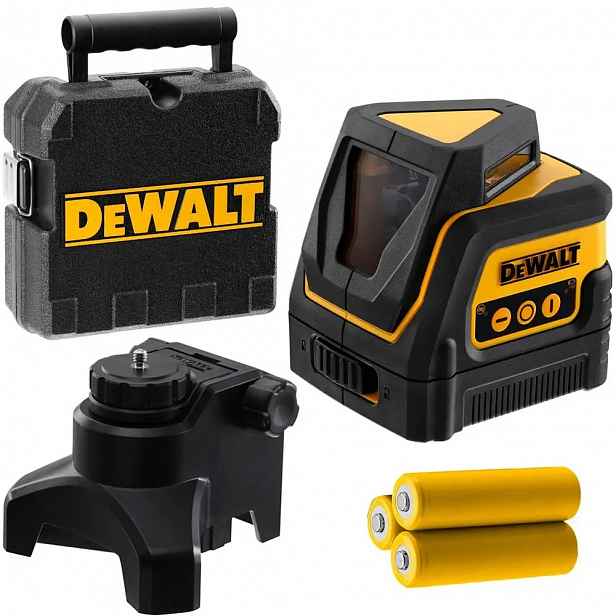 Samonivelační křížový laser s červeným paprskem 15 m Dewalt DW0811-XJ