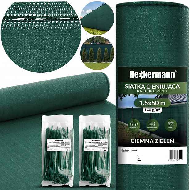 Stínící A Krycí Tkanina 90% Na Oplocení Uv Ochranný Plot 1,5x50m 140g