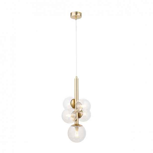 Stropní závěsná lampa Perla Lux 5 zdrojů G9 Zlatá Sigma Lighting