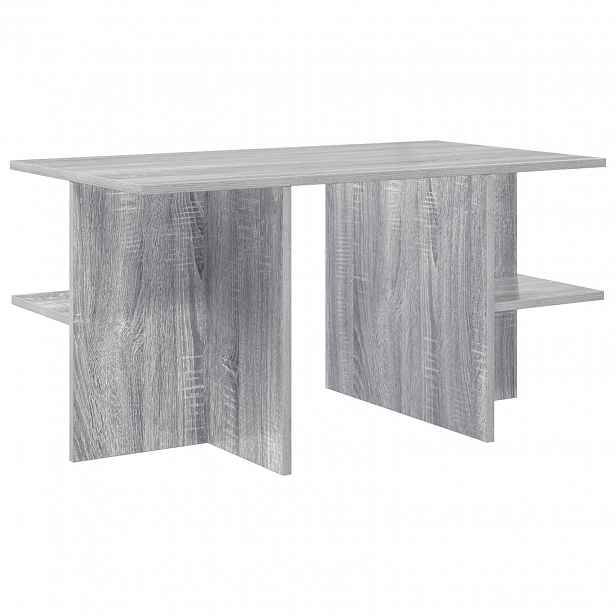 vidaXL Konferenční stolek Šedá sonoma 87 x 50 x 45 cm Dřevěný materiál