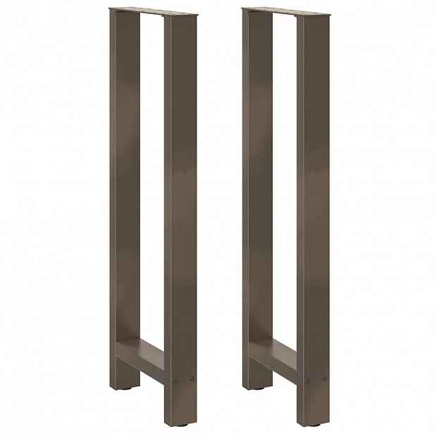 vidaXL Nohy barového stolu z přírodní oceli 2 ks 50 x (110-111) cm ocel