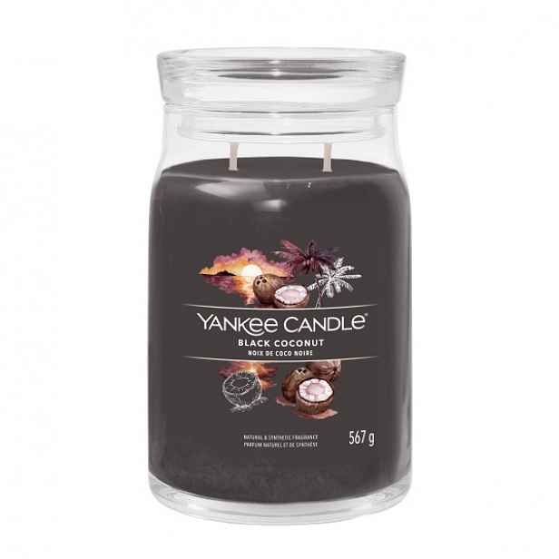 Yankee Candle Signature Black Coconut velká vonná svíčka 567 g