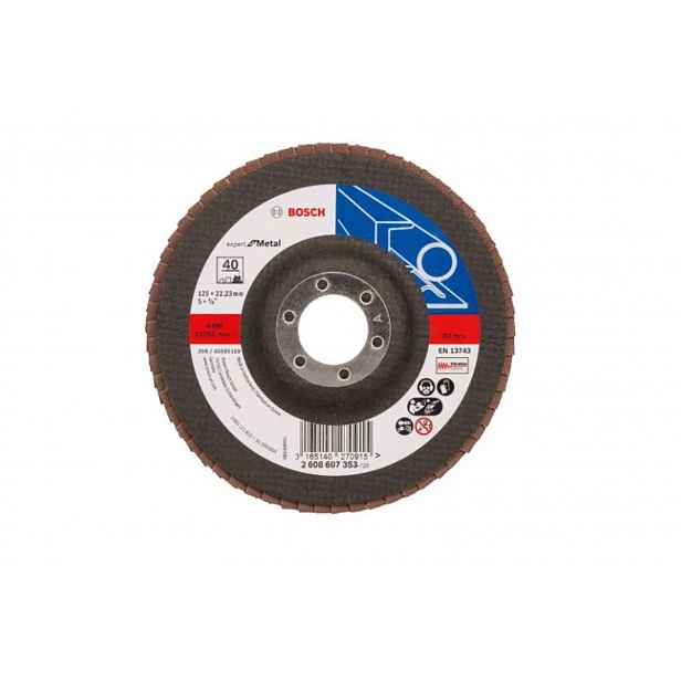 Bosch - Lamelový brusný kotouč na ocel, P40, průměr 125 mm 2608607353