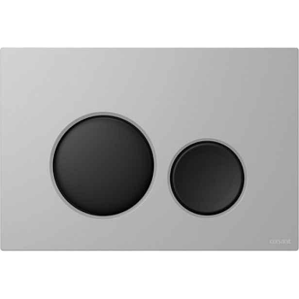 Cersanit splachovací tlačítko chrom mat/černá mat Luna K97-0564