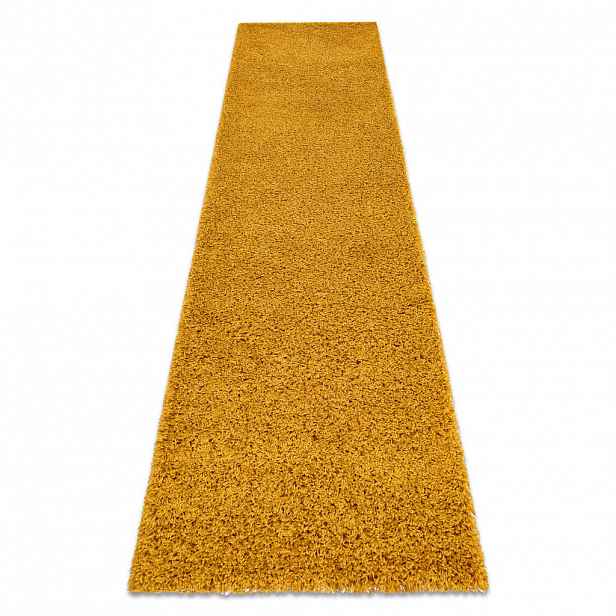 rugsX BĚHOUN SOFFI shaggy 5cm zlato - do kuchyně, předsíně, chodby, haly 60/200 cm