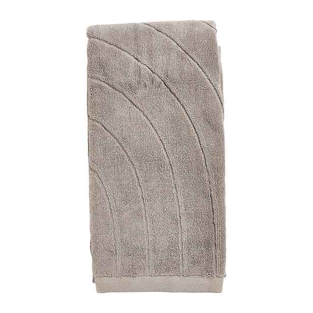 Šedý froté bavlněný ručník 50x100 cm Time – Zone