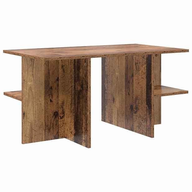 vidaXL Konferenční stolek Staré dřevo 87 x 50 x 45 cm Dřevěný materiál