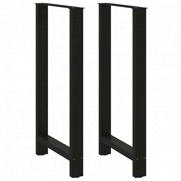 vidaXL Nohy barového stolu černé 2 ks 60 x (110-111) cm ocelové