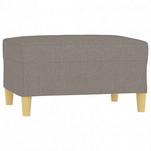 vidaXL Podnožka taupe 70x55x41 cm textil