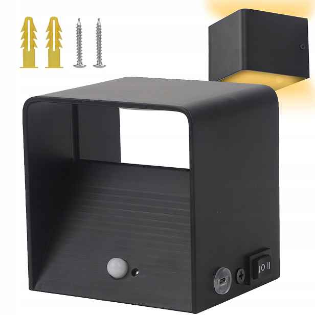 Zahradní Nástěnná Lampa S Led Venkovním Senzorem 3V3000K
