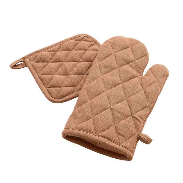 Set kuchyňské rukavice a chňapky 2 ks Gourmet – douceur d'intérieur