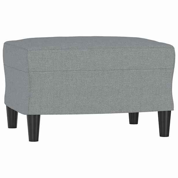 vidaXL Podnožka světle šedá 60 x 50 x 41 cm textil
