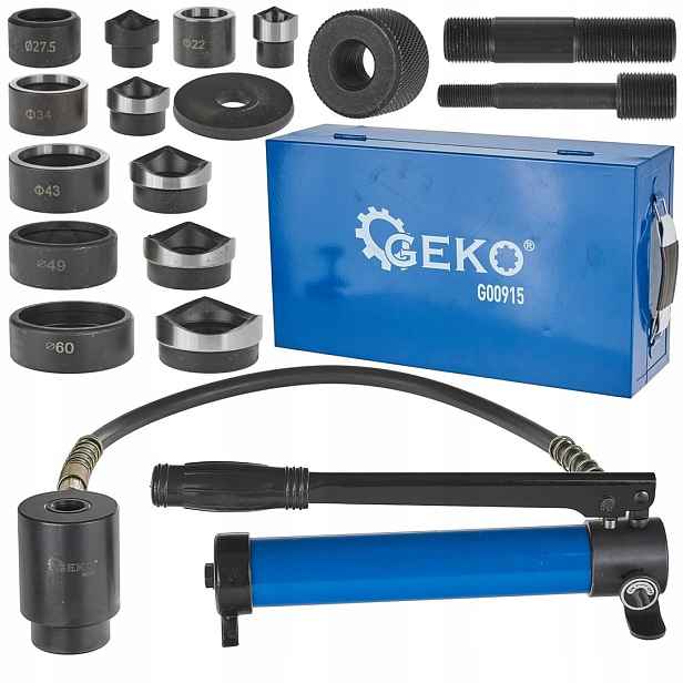 Hydraulický Vyřezávač Otvorů Pro Plech Pražský Korunkový Vrták 22-60 mm Pohon 10T