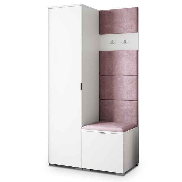 MASSENO MODERNÍ PŘEDSÍŇOVÁ SESTAVA LORI, 95/181/51 cm, bílá