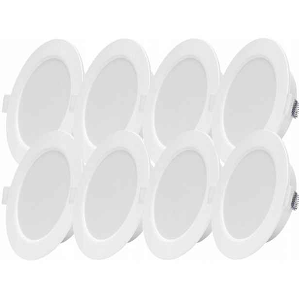 8x plochá stropní Led lampa 6W Slim Neutrální 4000K