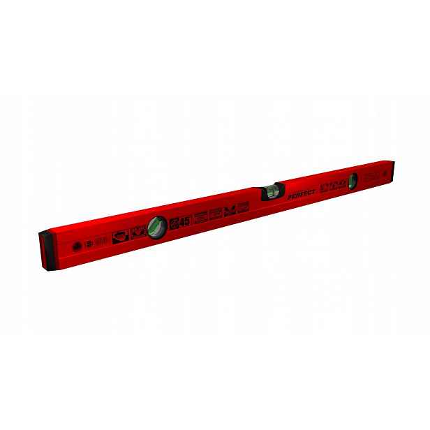 Hliníková vodováha 60 cm 45° červená Stalco Perfect S-65155