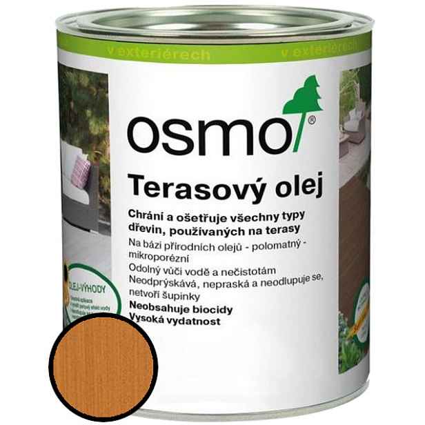 Olej terasový Osmo 009 modřín  2,5 l