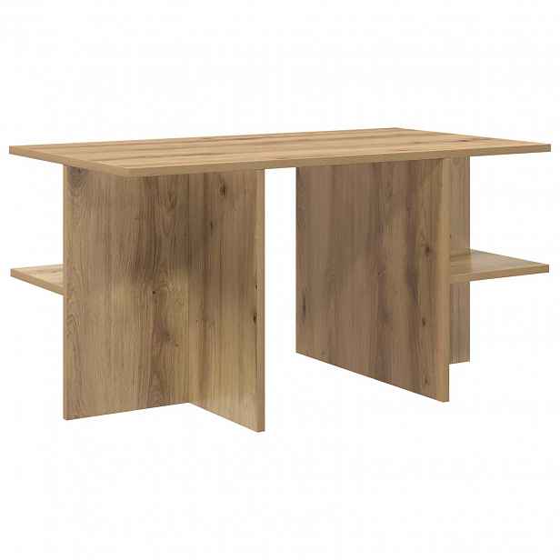 vidaXL Konferenční stolek Dub artisan 87 x 50 x 45 cm Dřevěný materiál