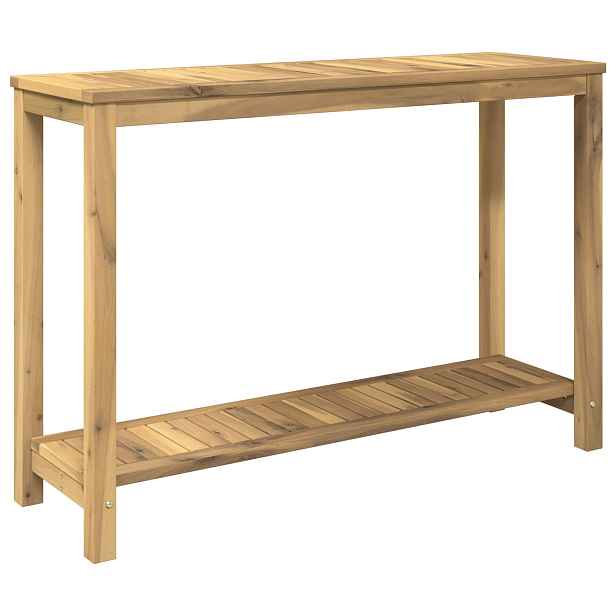 vidaXL Zahradní konzolový stůl Bílá omítka 108,5 x 35 x 75 cm