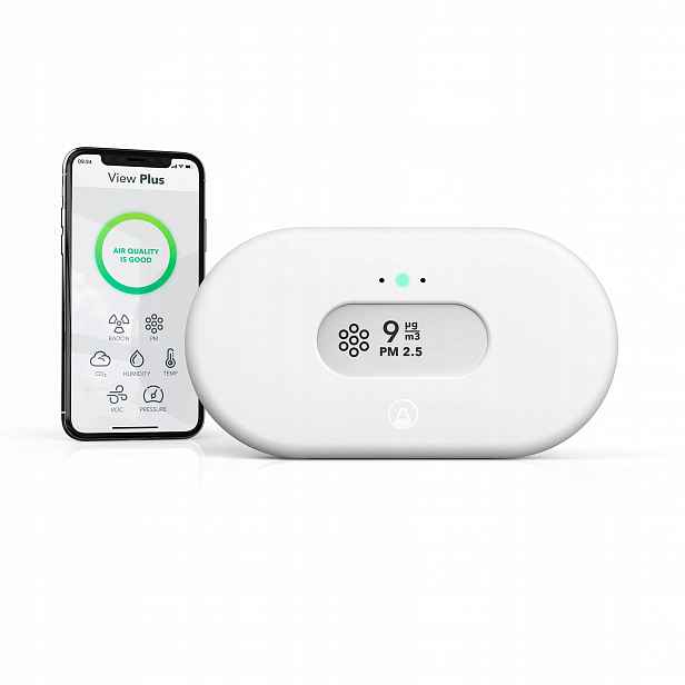 Airthings 2960 View Plus Měřič kvality vzduchu Radon CO2 PM2.5 WiFi