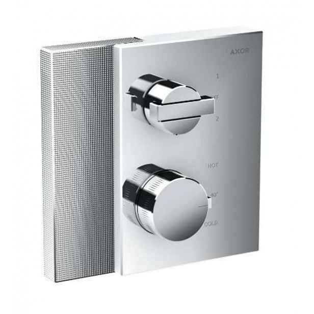 Axor Edge - Termostatická baterie pod omítku pro 2 spotřebiče, chrom/diamantový brus 46761000