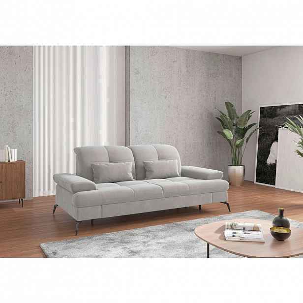 Sit & More 2,5SEDÁK, textil, barvy stříbra