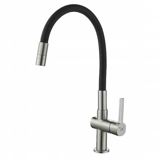 Kuchyňská Baterie S Flexibilní Výpustí Ocel Kartáčovaná Inox 2-FUNKČNÍ