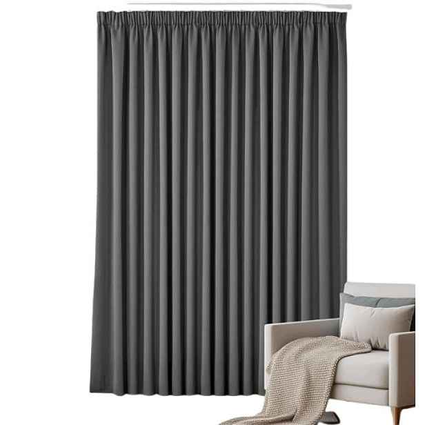 Závěs s tepelnou zatemňovací přepážkou 1 ks – šedá 245x280 cm