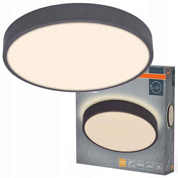 Stropní Svítidlo Led nástěnné svítidlo 36W 2000lm 3000K Teplá šedá Orbis Osram