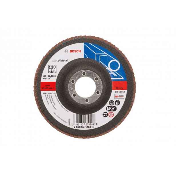 Bosch - Lamelový brusný kotouč na ocel, P120, průměr 115 mm 2608607352