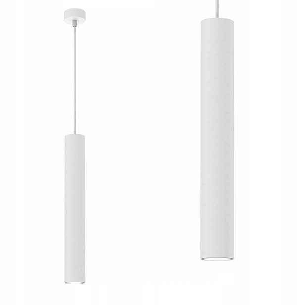 Závěsná lampa závěsná trubka Hudson Bílá 1xGU10 MLP8798 Milagro