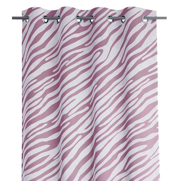 Restilo Závěs AmeliaHome Fun s průchodkami 140x250 fialový/bílý