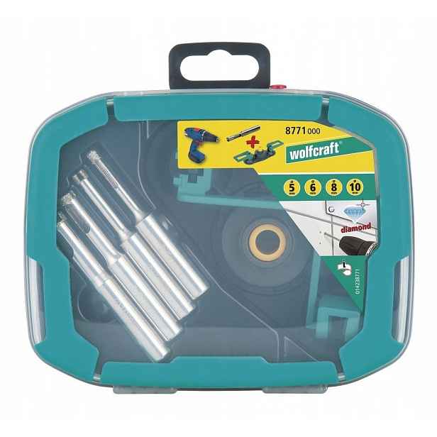 Wolfcraft sada diamantových děrovaček Ø 5 6 8 10 mm č. 8771000