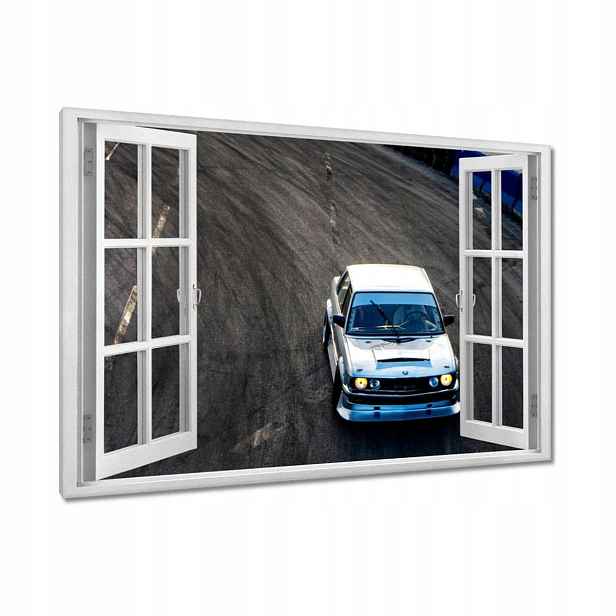 Obrazy 120x80 Bílé sportovní auto