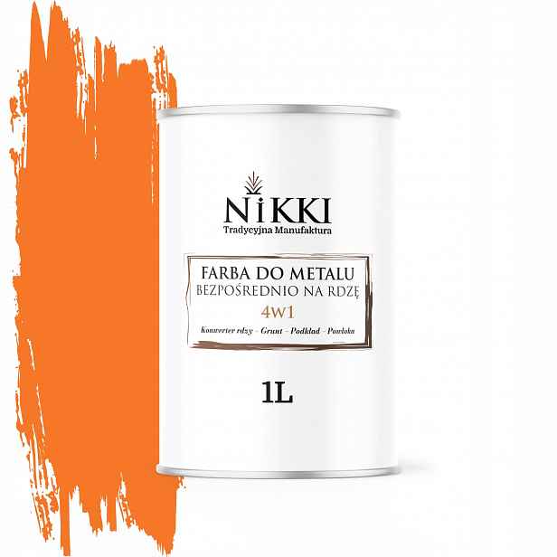 Barva Na Kov Přímo Na Rez 4v1 Oranžová Pastelová RAL2003 Polomat 1L