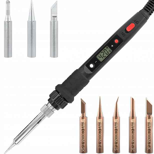Přesná Pájecí Páječka S801A 80 W S 8 Hroty, Nová Verze