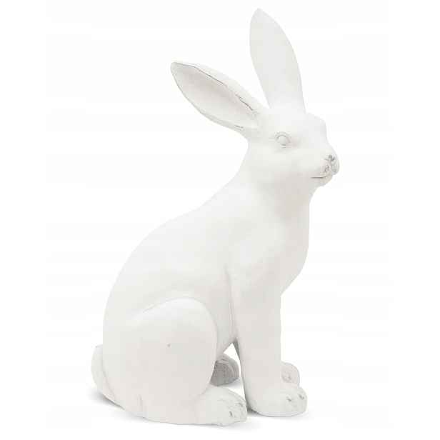 Velikonoční figurka králíček zajíček králíček dekorace bílá figurka socha