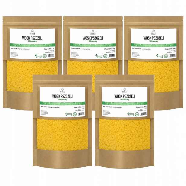 Vosk Žlutý granulát Přírodní pastilky pro svíčky a kosmetiku 5 kg