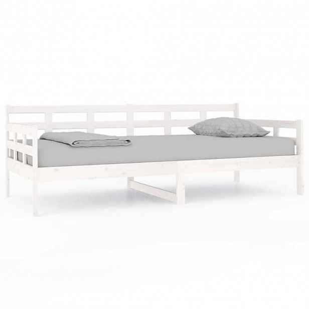 vidaXL Válenda bílá masivní borové dřevo 90 x 200 cm