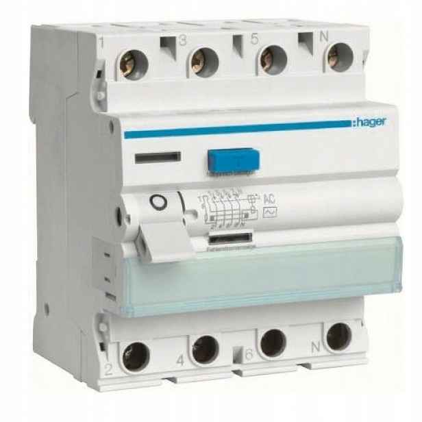 Diferenciální spínač CDC440J 40A 30mA Ac 4P Hager