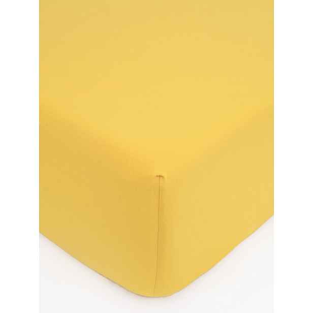 MKLuzkoviny.cz Jersey prostěradlo Classic 120 × 200 cm - hořčicová