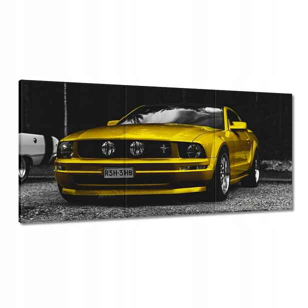 Obrazy 120x60 Žlutý Ford Mustang