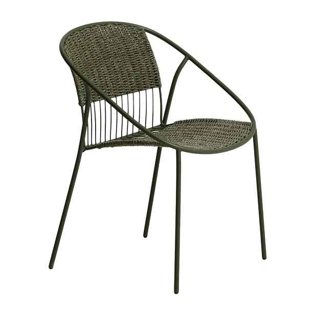 Tmavě zelená zahradní židle Atrani – Kave Home