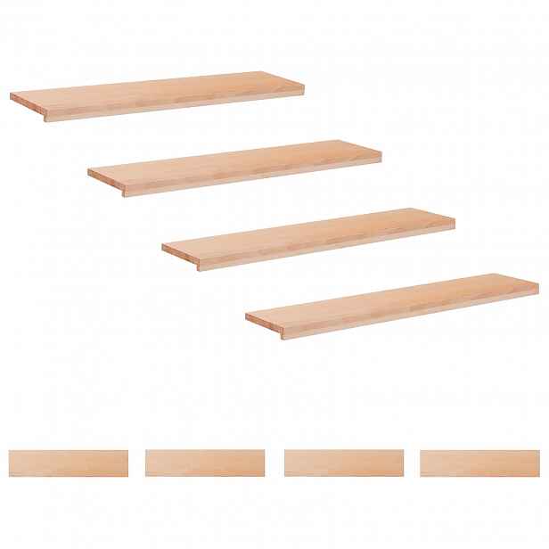 vidaXL Schodišťové nášlapy 8 ks 110 x 30 x 2 cm Přírodní