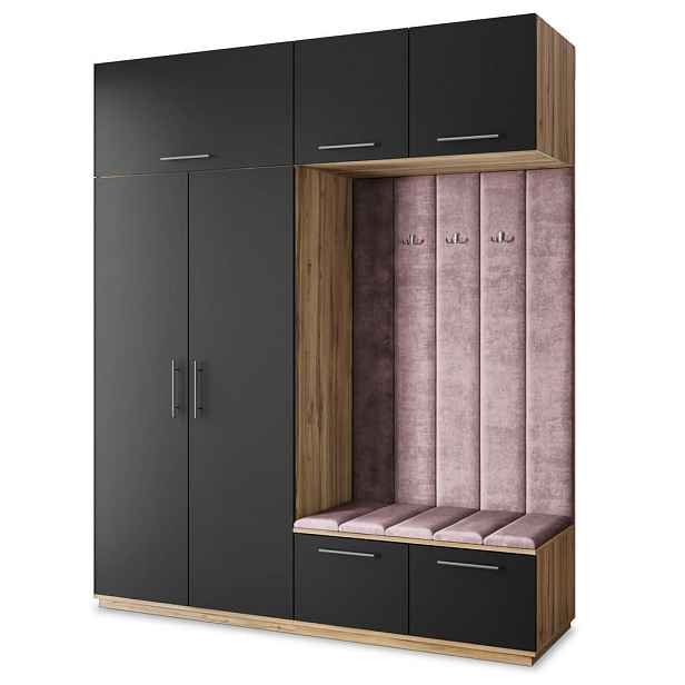 MASSENO MODERNÍ PŘEDSÍŇOVÁ SESTAVA REMA, 200/240/60 cm, dub Wotan