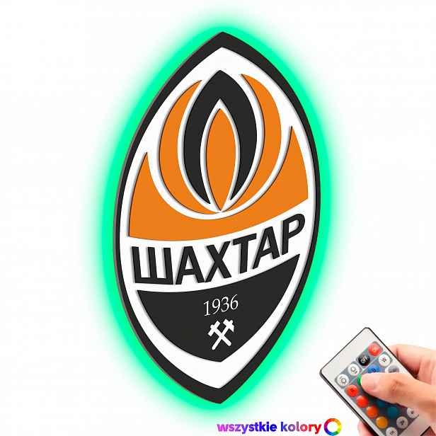 Dřevěný 3D obraz Fotbal Shakhtar Nástěnná Dekorace Noční Lampa Led