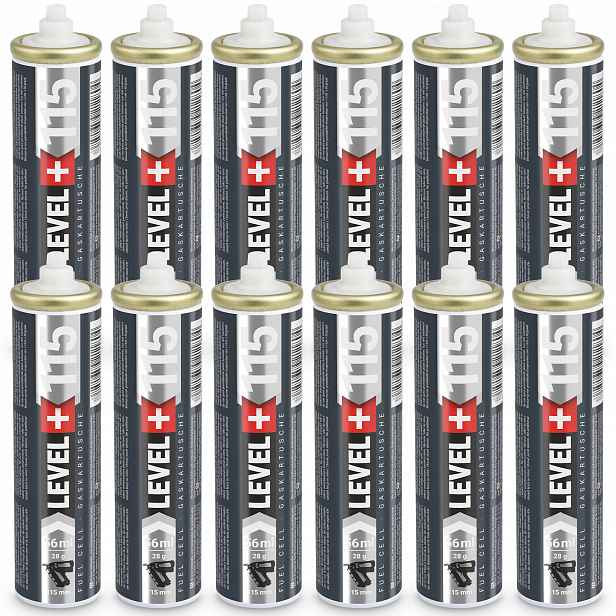 Plynové bombičky do sazečů 12 Ks 152 mm 56 ml L+115