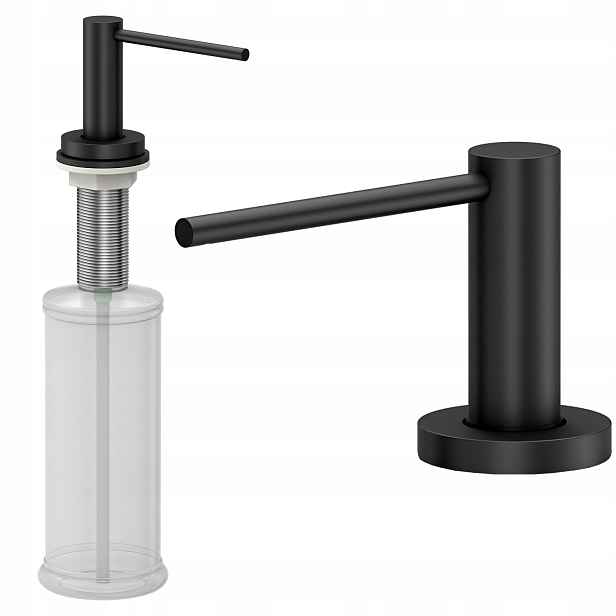 Quadron Dávkovač Judy na tekuté mýdlo do dřezu 500 ml Pure Carbon