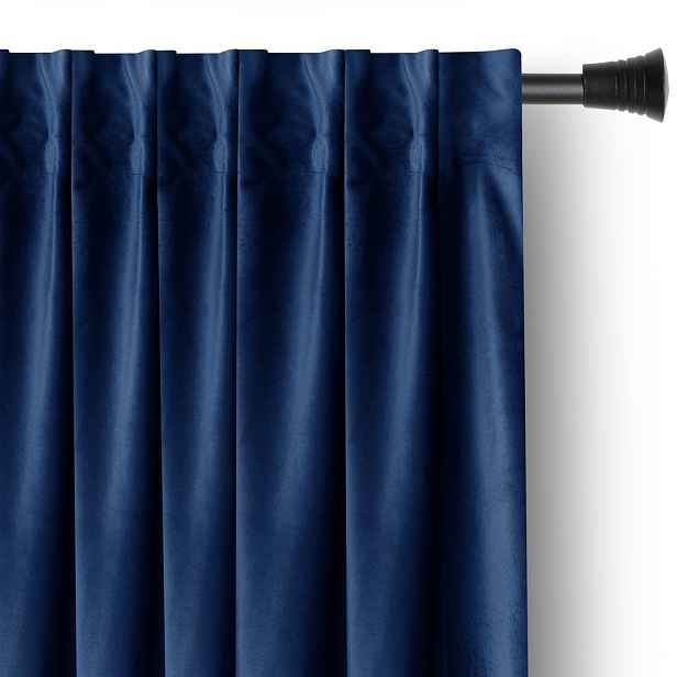 Restilo Závěs AmeliaHome Velvet s multifunkční páskou 140x270 cm indigo, velikost 140x270