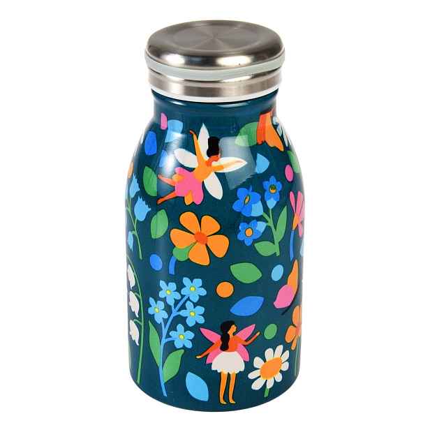 Modrá nerezová dětská lahev 250 ml Fairies in the Garden – Rex London